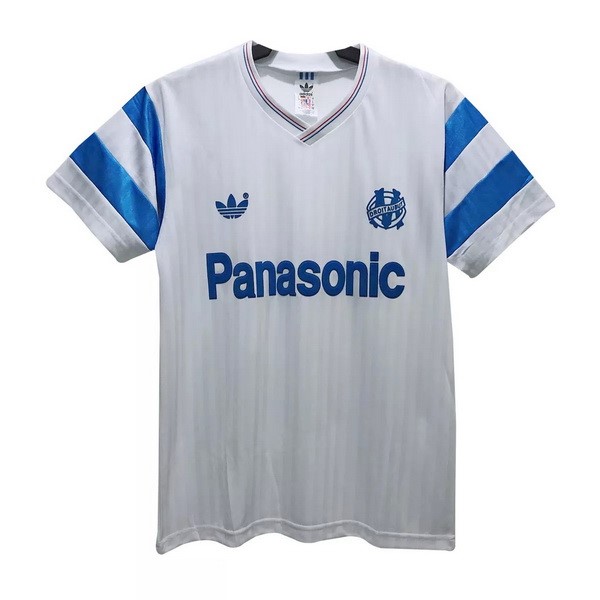 Tailandia Camiseta Marsella 1st Retro 1990 Blanco